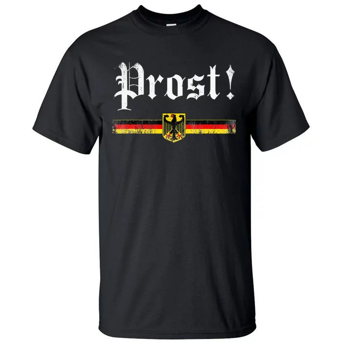 Cheers Oktoberfest Coat Of Arms Eagle German Flag Bavarian Tall T-Shirt