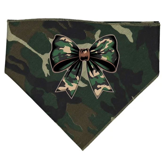 Camouflage Old Camo Bow Camo Coquette Bow Hunting USA-Made Doggie Bandana