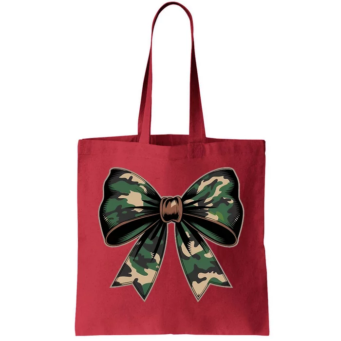 Camouflage Old Camo Bow Camo Coquette Bow Hunting Tote Bag