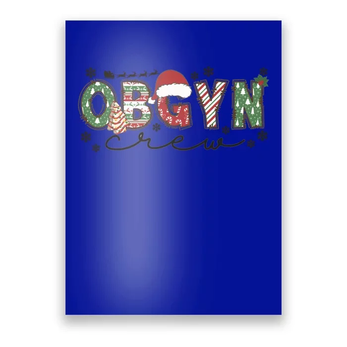 Christmas Obgyn Crew Obgyn Nurse Ultrasound Nurse Crew Gift Poster