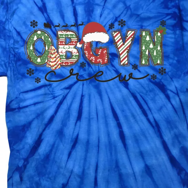 Christmas Obgyn Crew Obgyn Nurse Ultrasound Nurse Crew Gift Tie-Dye T-Shirt