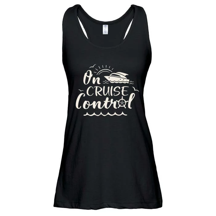 Cruise On Control Funny Boat Cruising Travel Summer Vacation Ladies Essential Flowy Tank