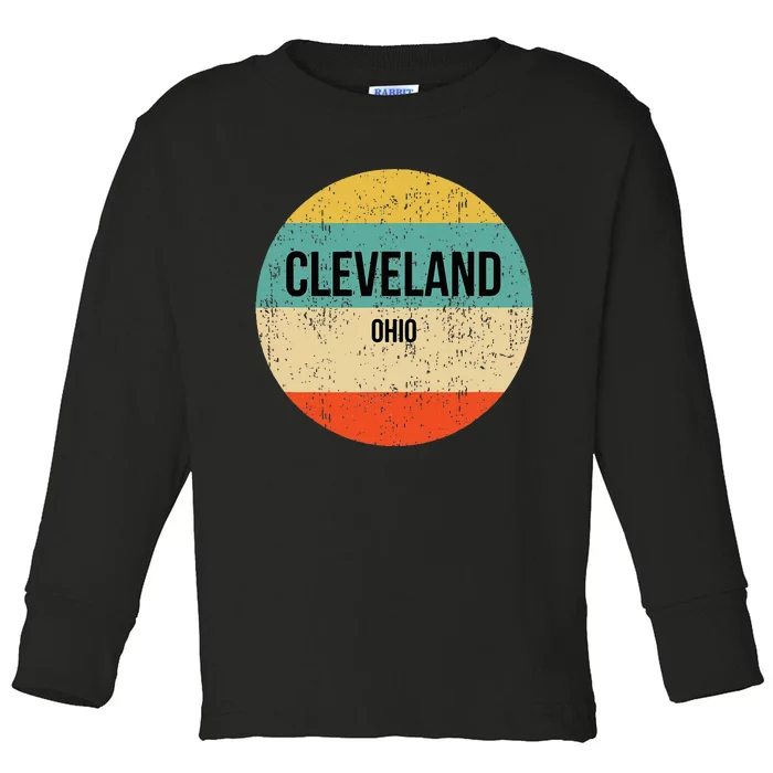 Cleveland Ohio Cleveland Toddler Long Sleeve Shirt