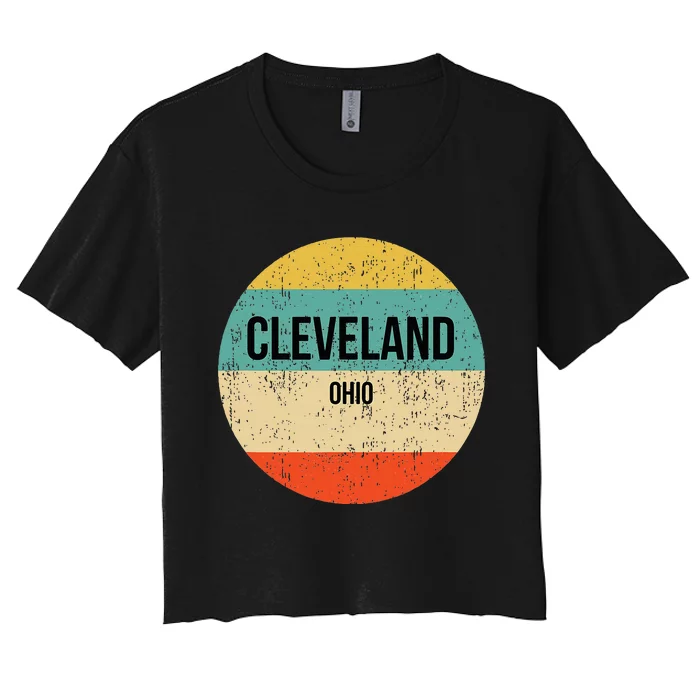 Cleveland Ohio Cleveland Women's Crop Top Tee