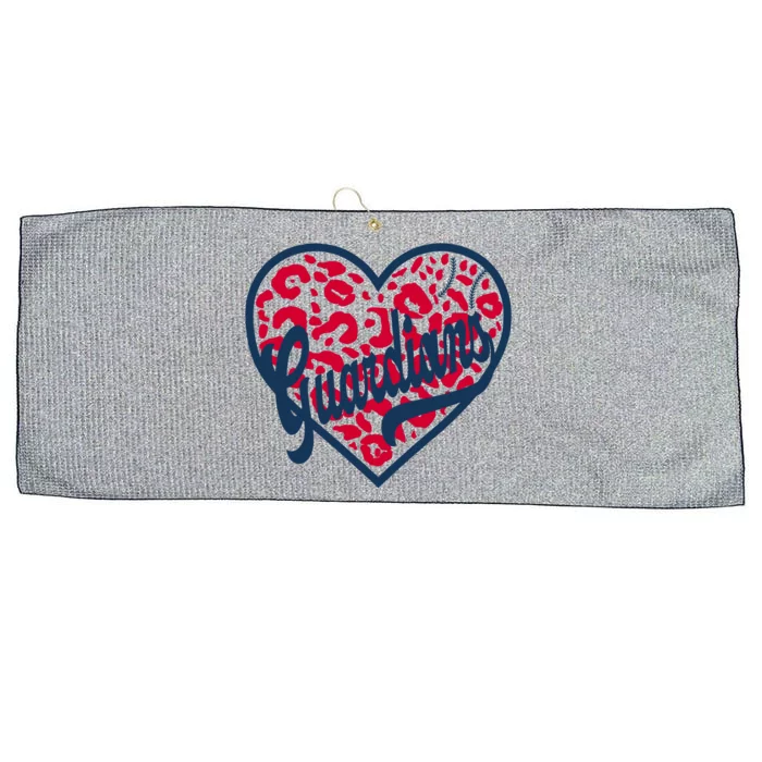 Cool Ohio Cle Baseball Heart Large Microfiber Waffle Golf Towel