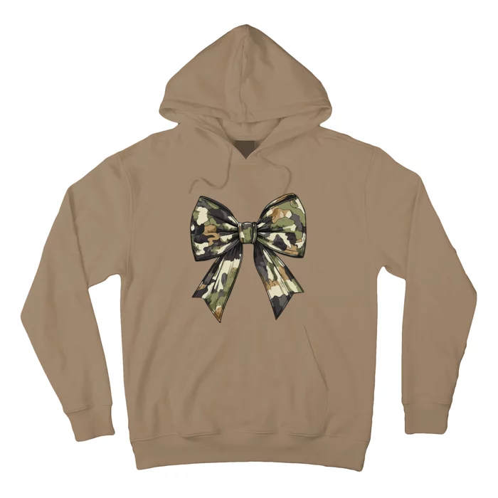 Camouflage Old Camo Bow Camo Coquette Bow Hunting Women Girl Hoodie