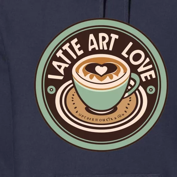 Canvas Of Caffeine Latte Art Premium Hoodie