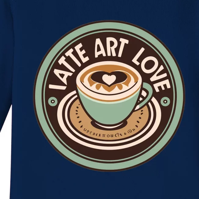 Canvas Of Caffeine Latte Art Baby Long Sleeve Bodysuit