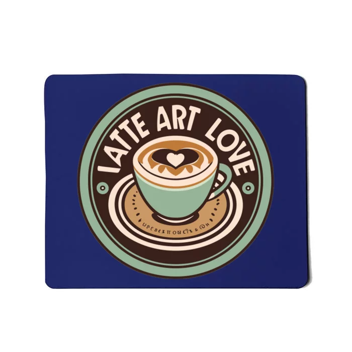 Canvas Of Caffeine Latte Art Mousepad