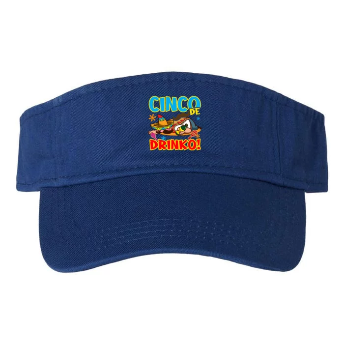 Cinco O Crew Design Cinco De Mayo Meaningful Gift Valucap Bio-Washed Visor