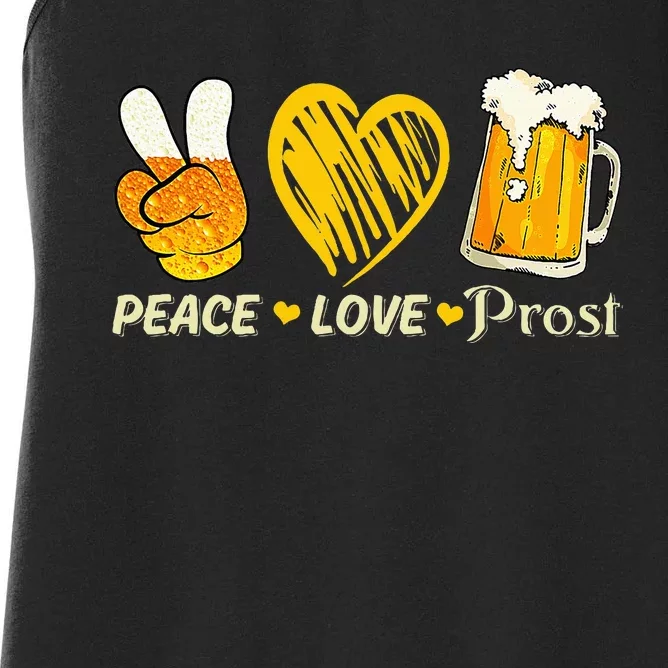 Cute Oktoberfest Costume Love Prost Prost Oktoberfest Women's Racerback Tank