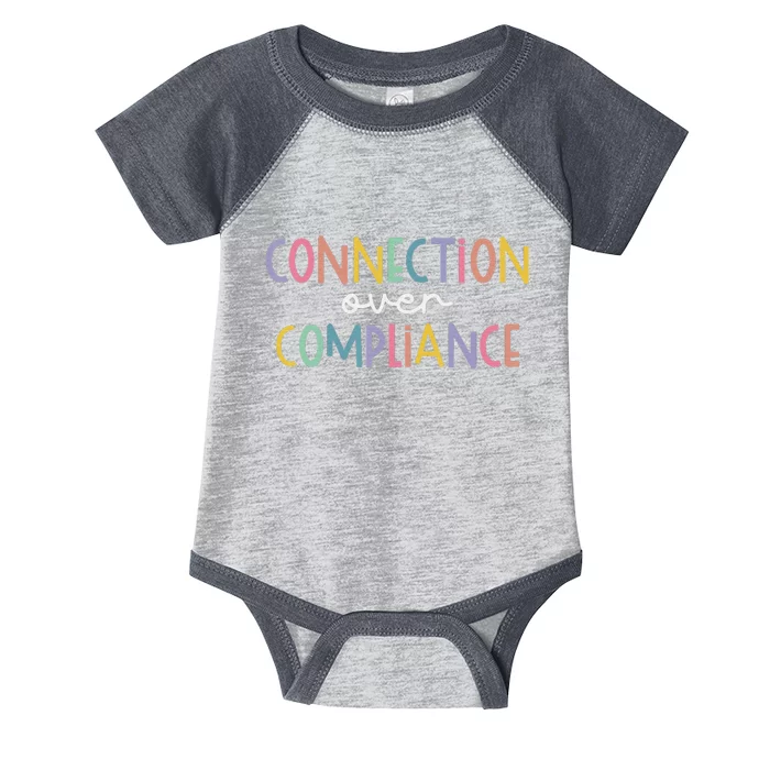 Connection Over Compliance Autism Awareness Month Infant Baby Jersey Bodysuit