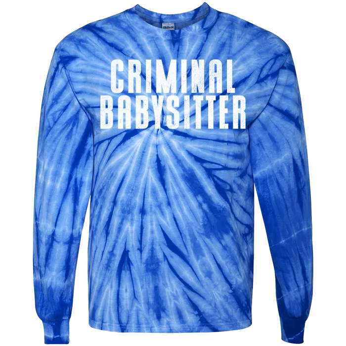 Correctional Officer Criminal Sitter Corrections Officer Funny Gift Tie-Dye Long Sleeve Shirt