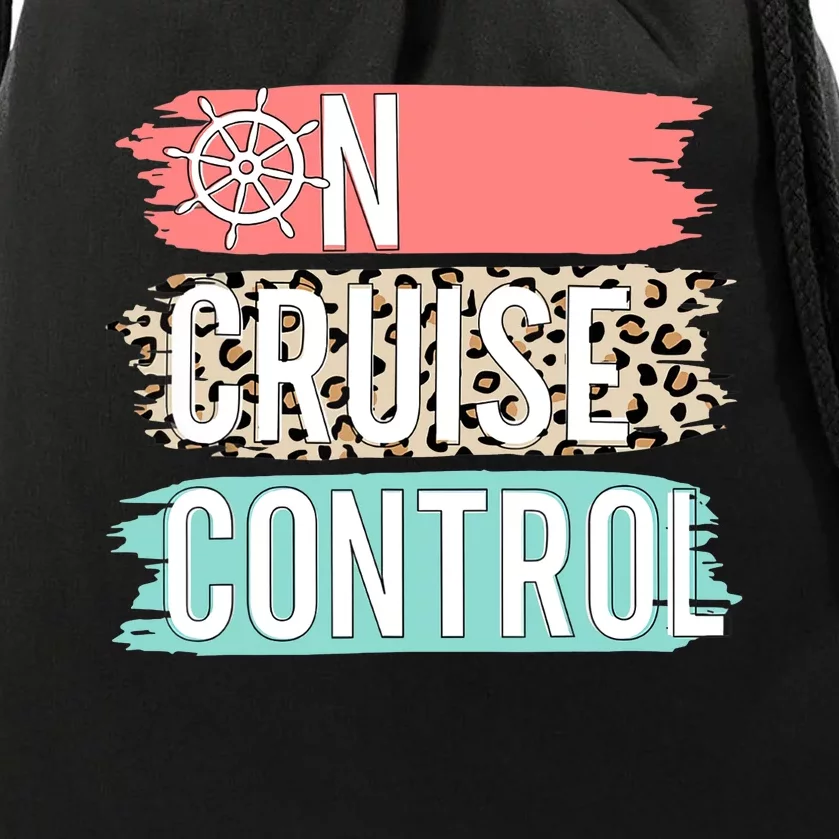 Control On Cruise Leopard Funny Summer Vacation Family Wo Drawstring Bag