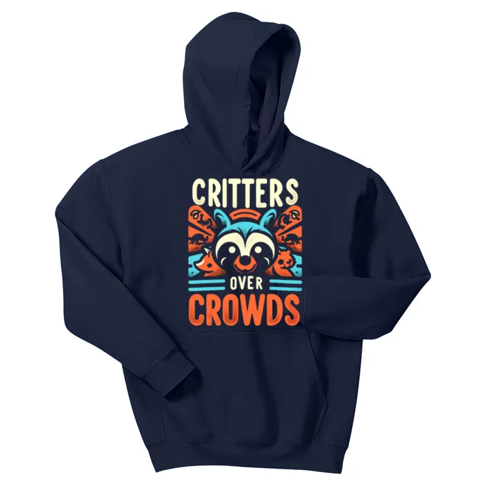 Critters Over Crowds Kids Hoodie