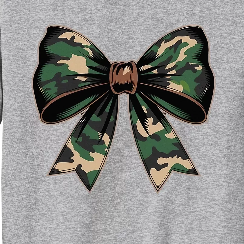 Camouflage Old Camo Bow Camo Coquette Bow Hunting Tall Sweatshirt