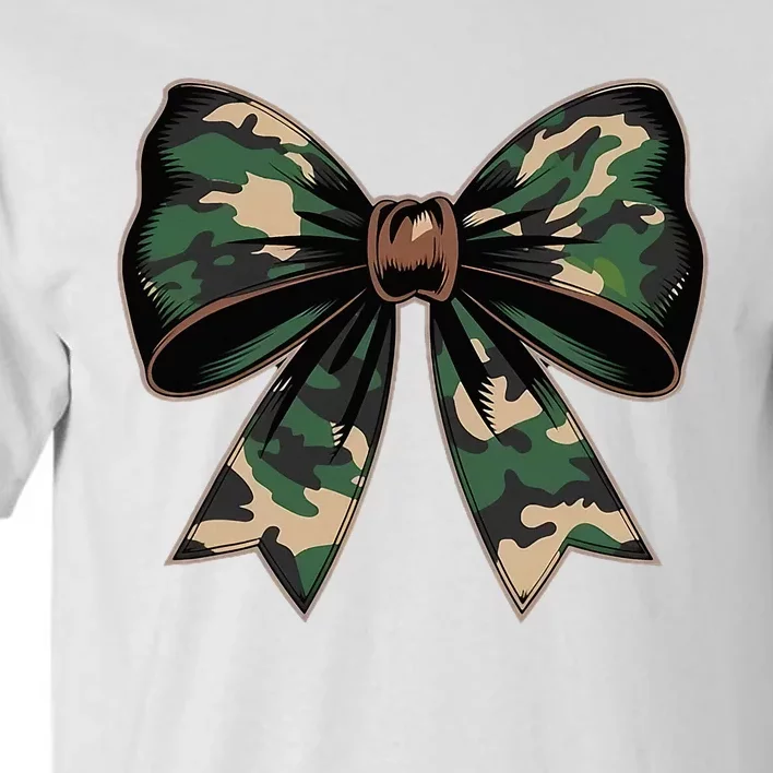 Camouflage Old Camo Bow Camo Coquette Bow Hunting Tall T-Shirt