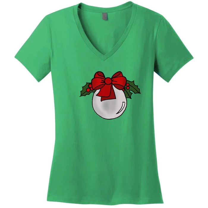 Christmas Ornament Women's V-Neck T-Shirt