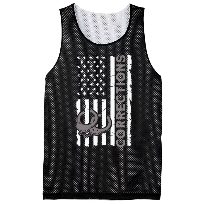 Correctional Officer Corrections Thin Silver Line Mesh Reversible Basketball Jersey Tank