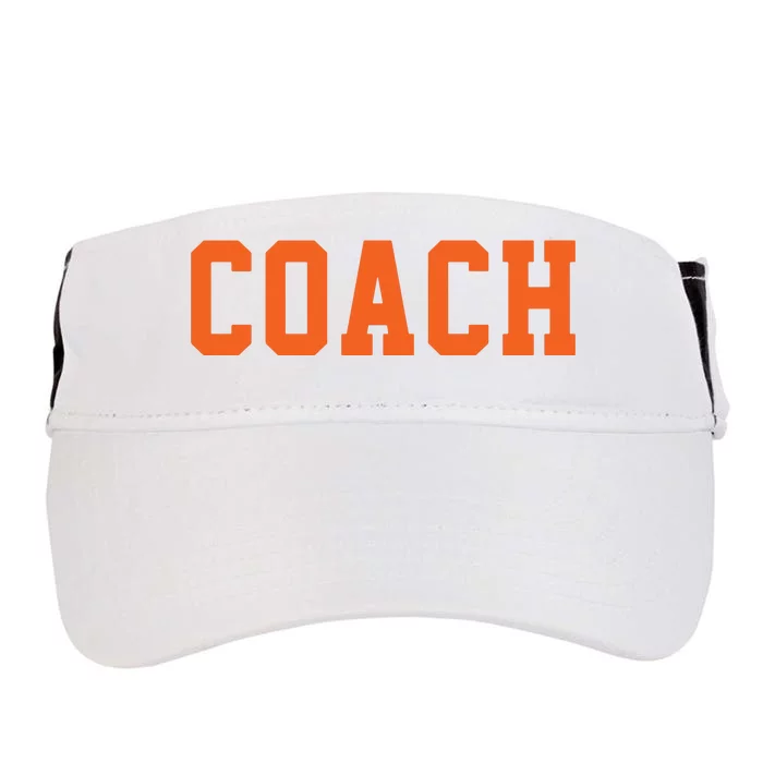 Coach Orange Adult Drive Performance Visor