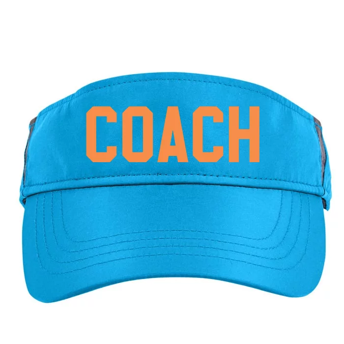 Coach Orange Adult Drive Performance Visor