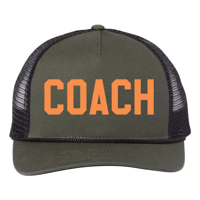 Coach Orange Retro Rope Trucker Hat Cap