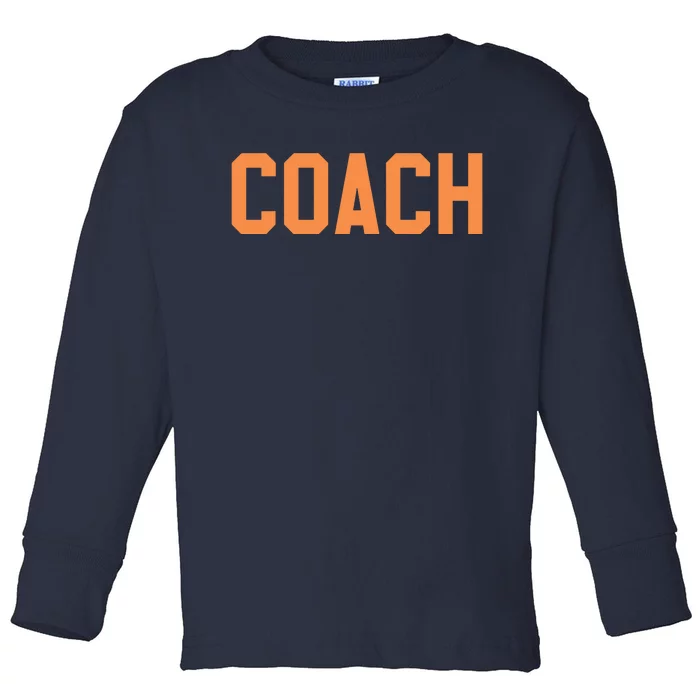 Coach Orange Toddler Long Sleeve Shirt