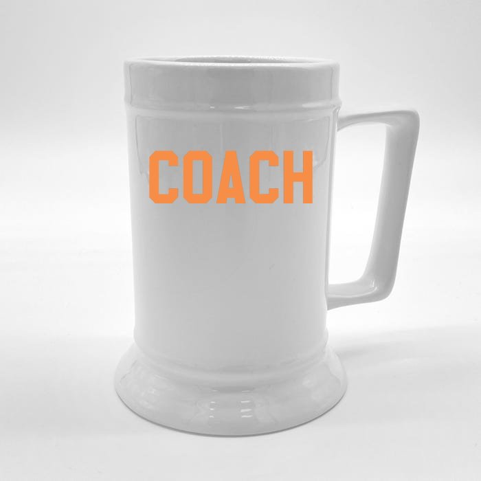 Coach Orange Front & Back Beer Stein