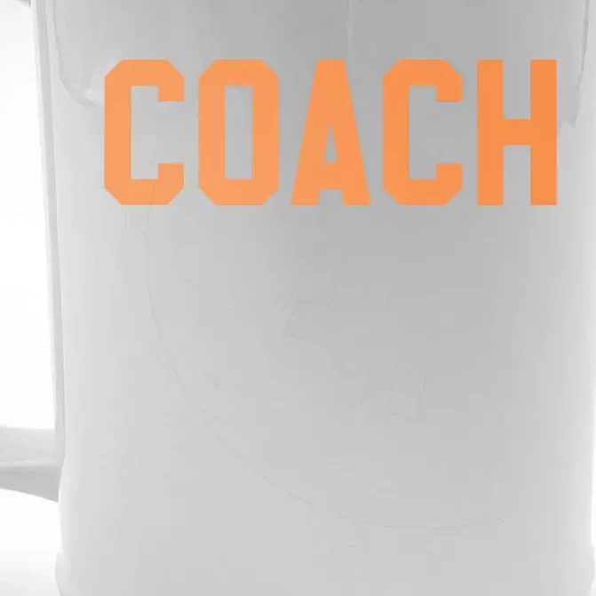 Coach Orange Front & Back Beer Stein