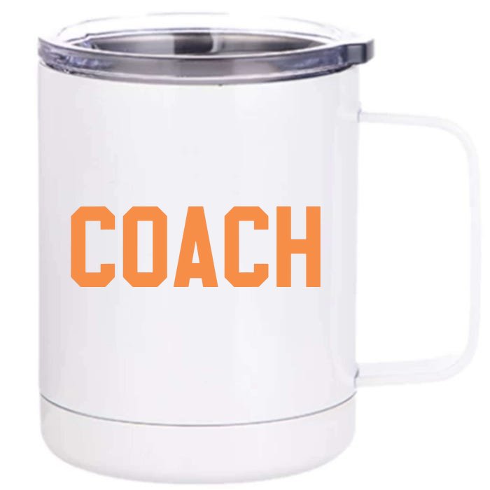 Coach Orange Front & Back 12oz Stainless Steel Tumbler Cup