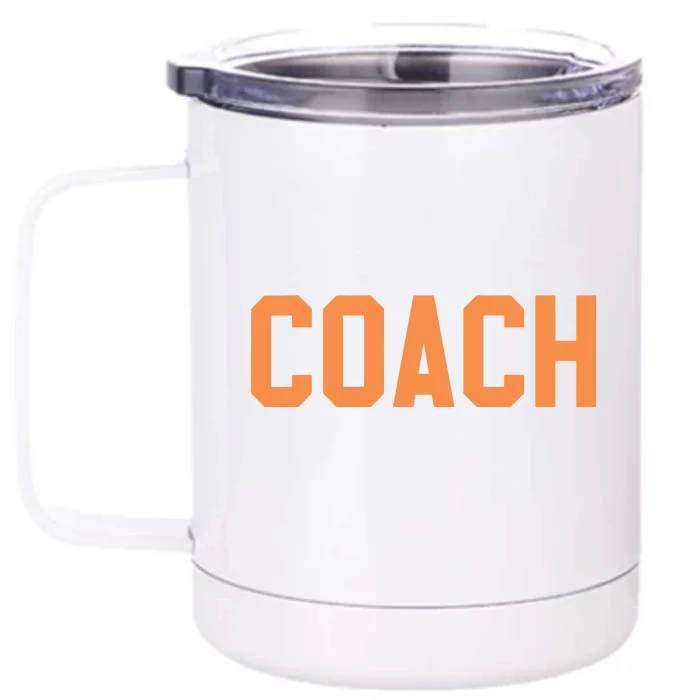 Coach Orange Front & Back 12oz Stainless Steel Tumbler Cup