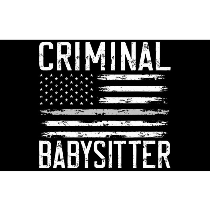 Correctional Officer Criminal Babysitter Thin Grey Line Bumper Sticker