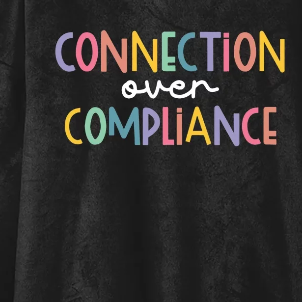 Connection Over Compliance Autism Awareness Month Hooded Wearable Blanket