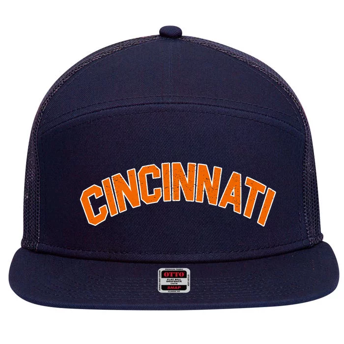 Cincinnati Ohio 7 Panel Mesh Trucker Snapback Hat