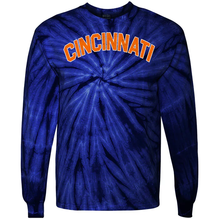 Cincinnati Ohio Tie-Dye Long Sleeve Shirt