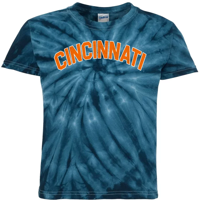 Cincinnati Ohio Kids Tie-Dye T-Shirt