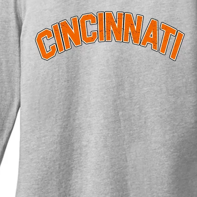 Cincinnati Ohio Womens CVC Long Sleeve Shirt