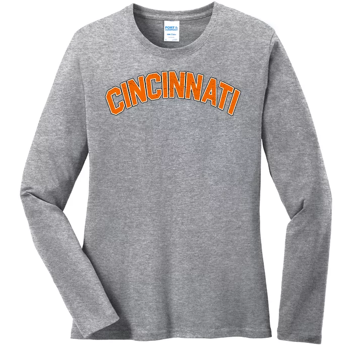 Cincinnati Ohio Ladies Long Sleeve Shirt