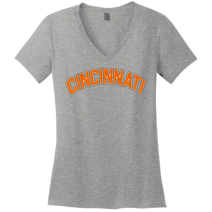 Cincinnati Ohio Women's V-Neck T-Shirt