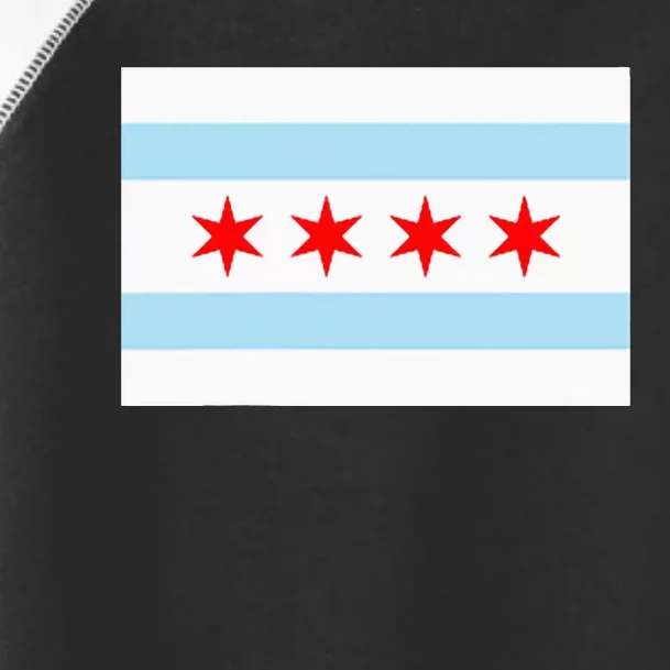 City Of Chicago Illinois Flag Windy City Toddler Fine Jersey T-Shirt