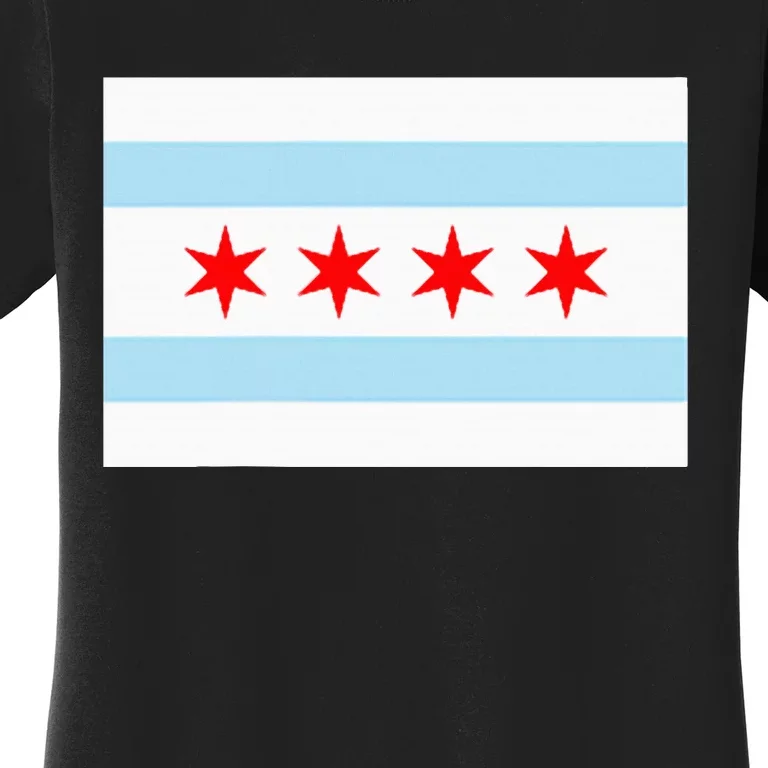 City Of Chicago Illinois Flag Windy City Women's T-Shirt