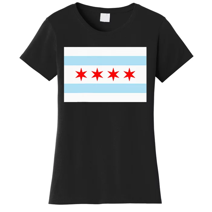 City Of Chicago Illinois Flag Windy City Women's T-Shirt