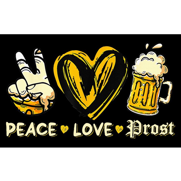 Cute Oktoberfest Costume Peace Love Prost Prost Oktoberfest Bumper Sticker