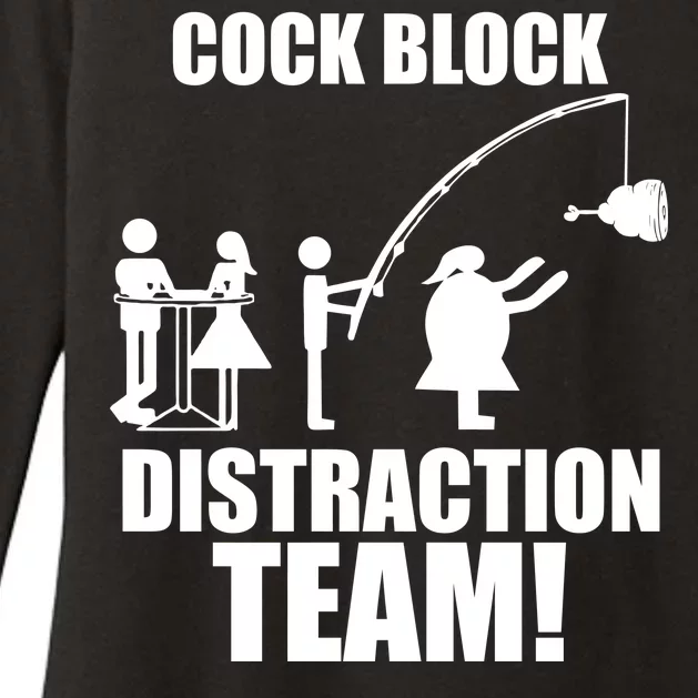 Cock Block Distraction Team Womens CVC Long Sleeve Shirt