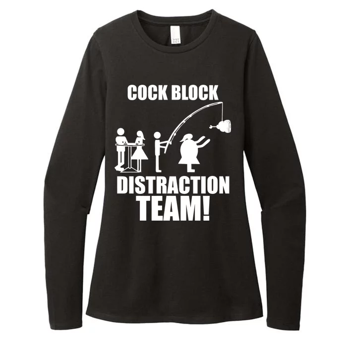 Cock Block Distraction Team Womens CVC Long Sleeve Shirt