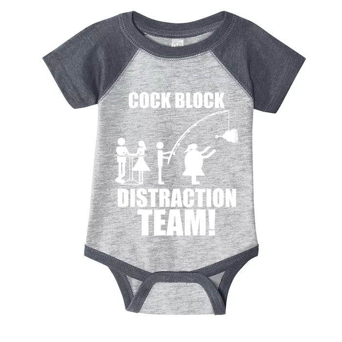 Cock Block Distraction Team Infant Baby Jersey Bodysuit