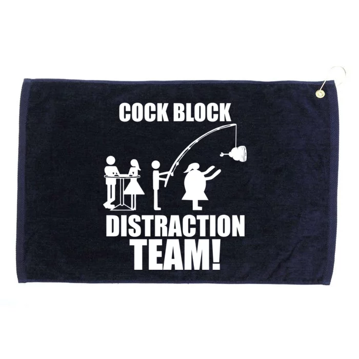 Cock Block Distraction Team Grommeted Golf Towel