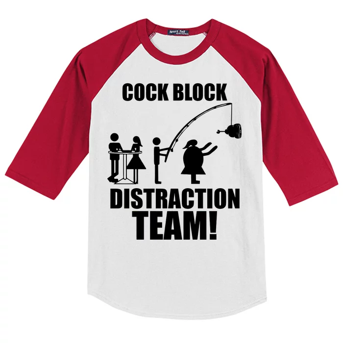 Cock Block Distraction Team Kids Colorblock Raglan Jersey