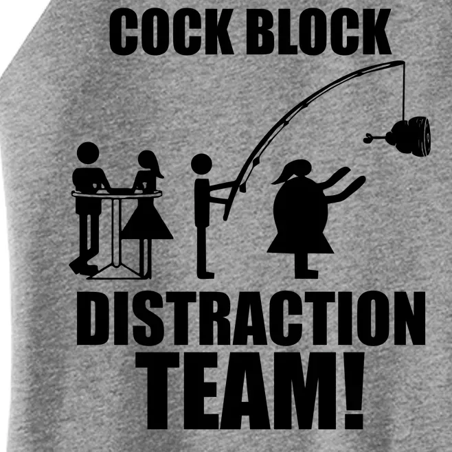 Cock Block Distraction Team Women’s Perfect Tri Rocker Tank