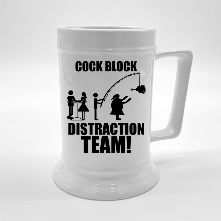 Cock Block Distraction Team Beer Stein